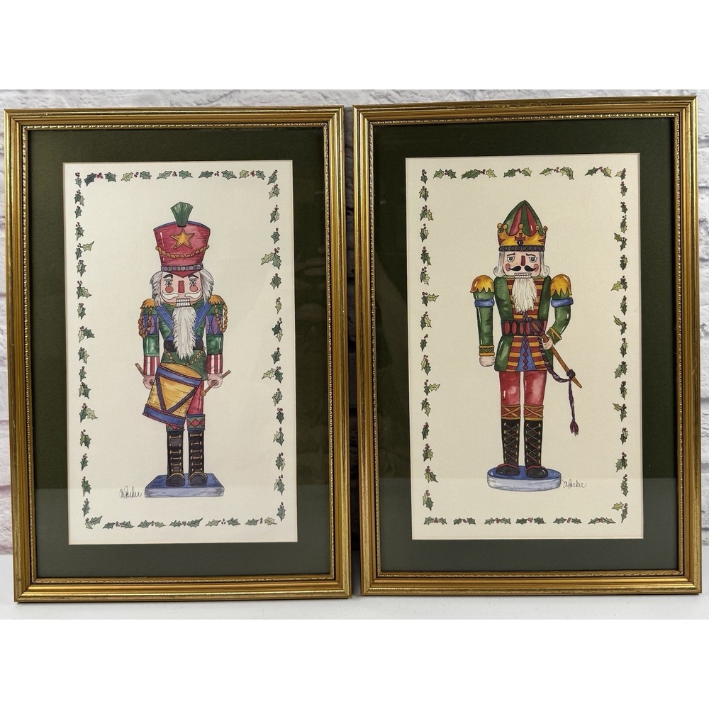 2 Bombay Company Nutcracker Signed Limited Edition Prints A. Parker Christmas